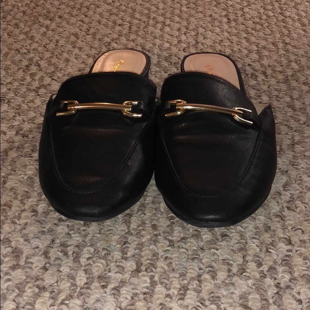 Qupid mule slide on shoes